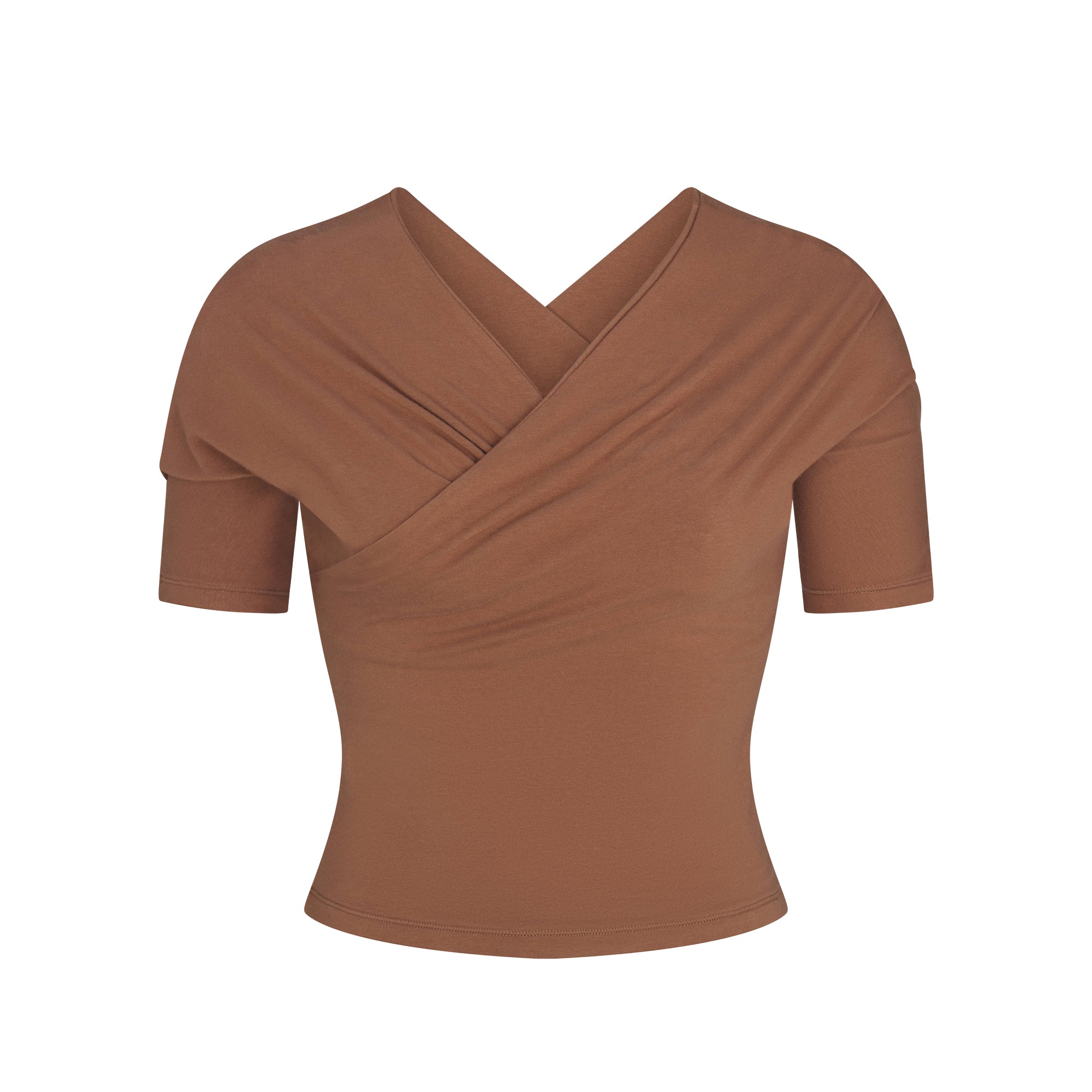 cotton jersey wrap top cotton jersey wrap top