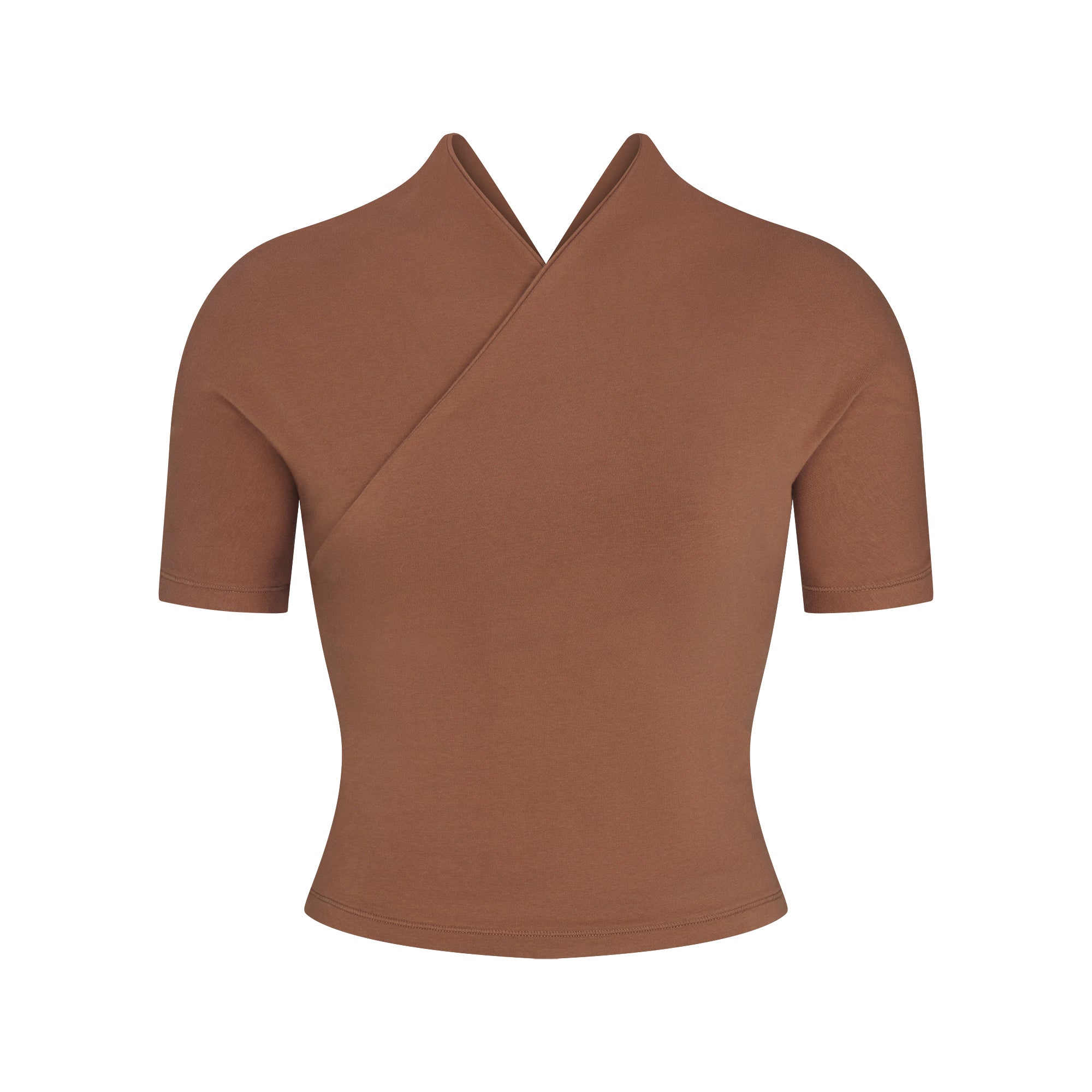 cotton jersey wrap top cotton jersey wrap top