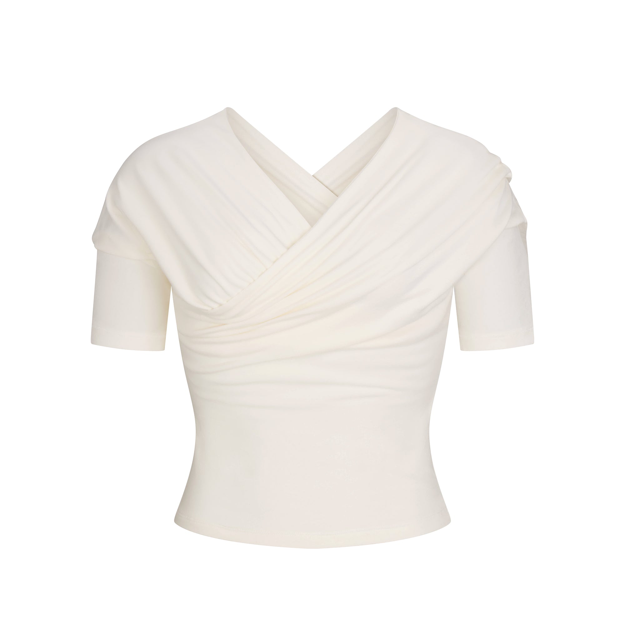 cotton jersey wrap top cotton jersey wrap top