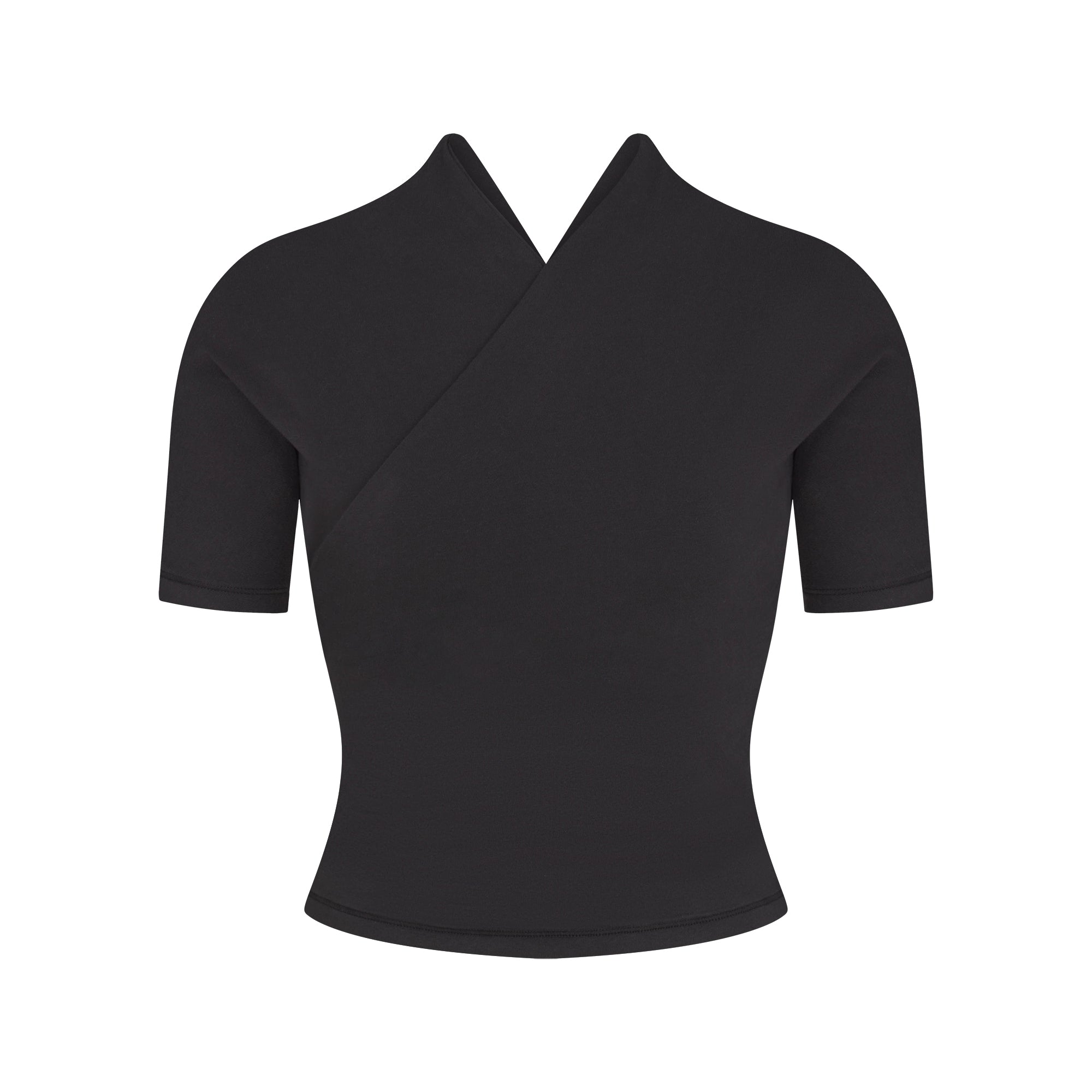 cotton jersey wrap top cotton jersey wrap top