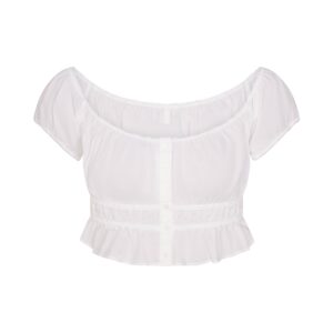poplin apparel off the shoulder top