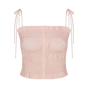 poplin apparel ruffle cami
