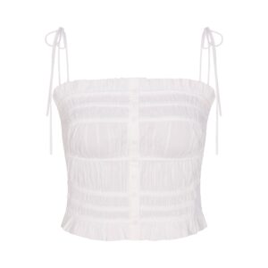 poplin apparel ruffle cami