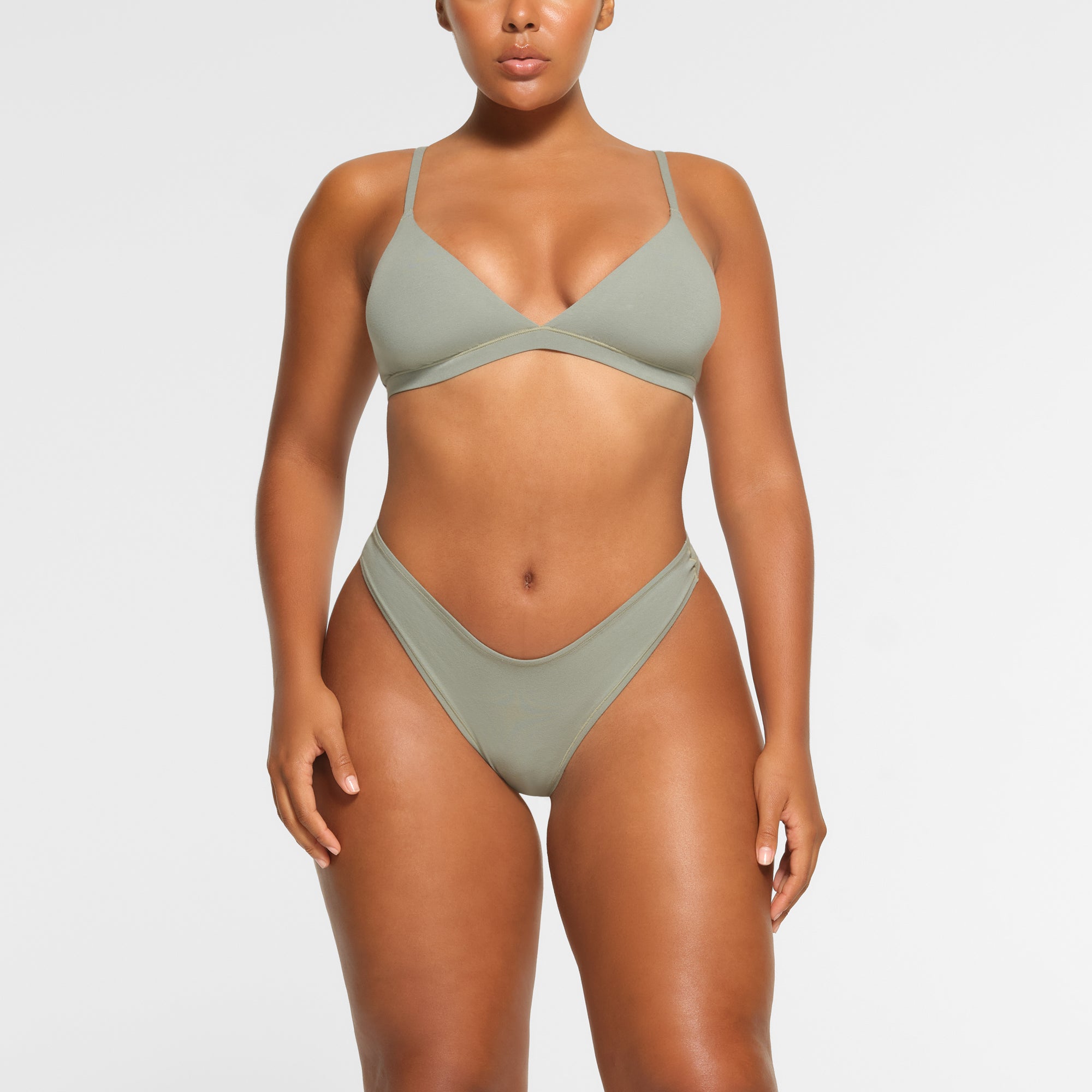 cotton jersey dipped thong cotton jersey dipped thong