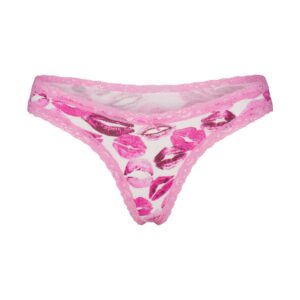lightweight cotton lace thong