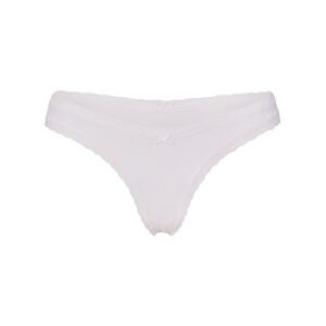 lightweight cotton lace thong