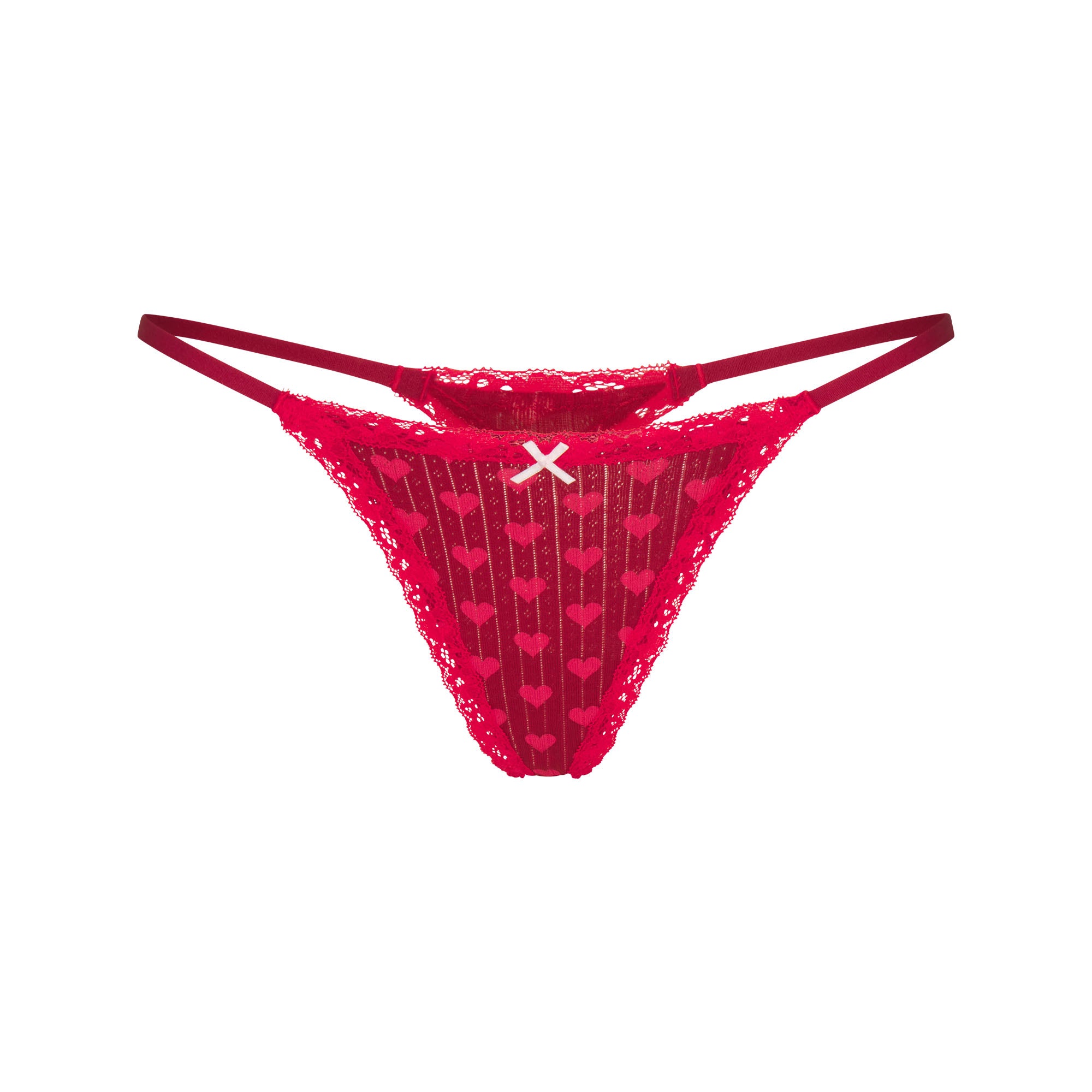 lightweight cotton pointelle lace string thong lightweight cotton pointelle lace string thong