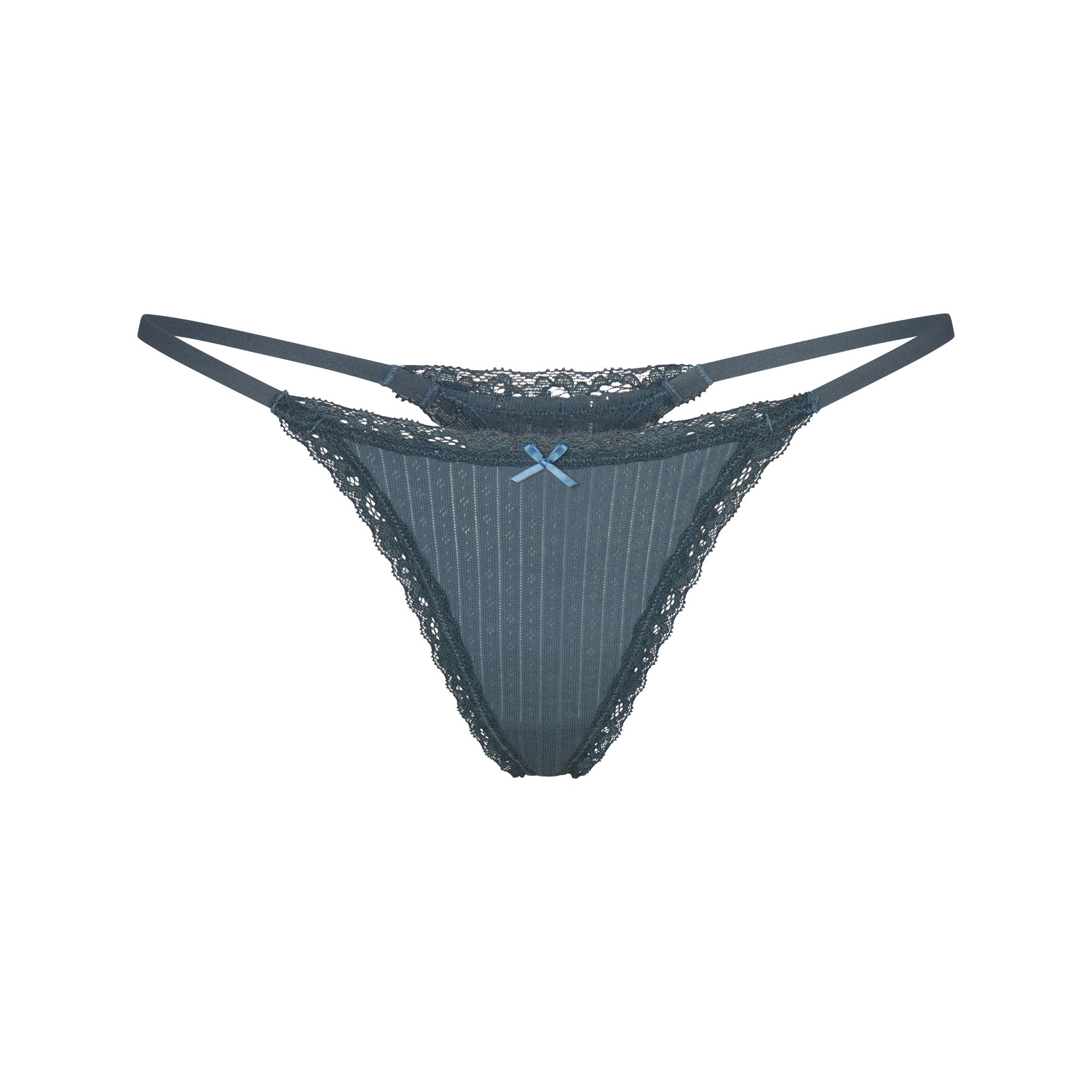 lightweight cotton pointelle lace string thong lightweight cotton pointelle lace string thong