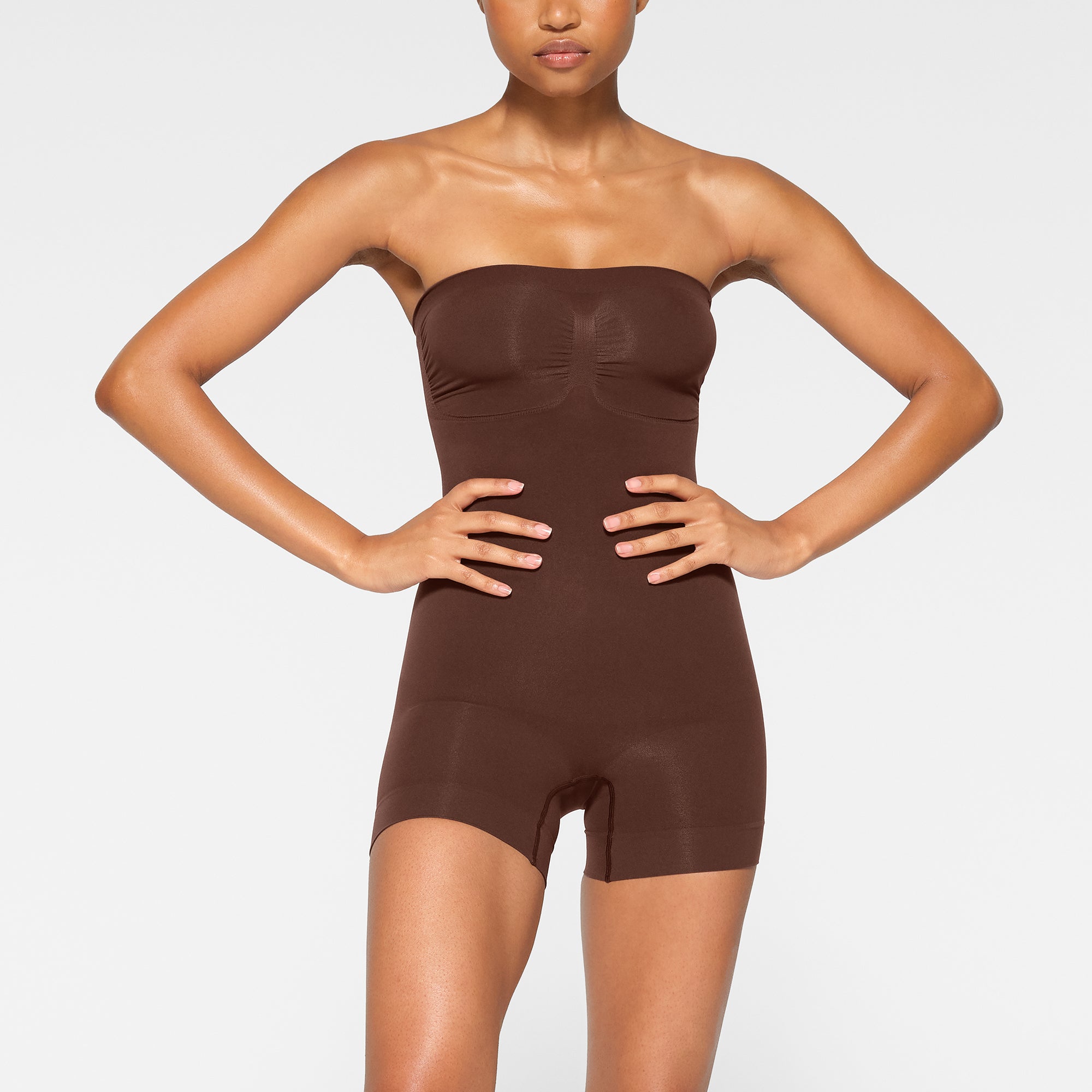 seamless sculpt strapless shortie bodysuit seamless sculpt strapless shortie bodysuit