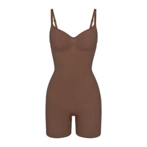seamless sculpt low back mid thigh bodysuit