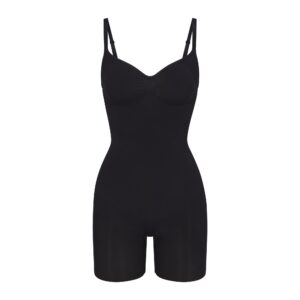 seamless sculpt mid thigh bodysuit