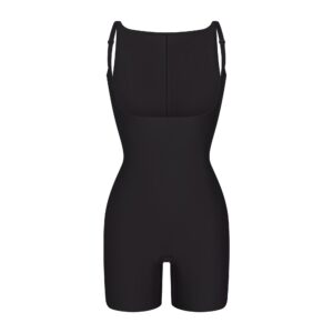 skims body core sculpt back smoothing open bust mid thigh bodysuit