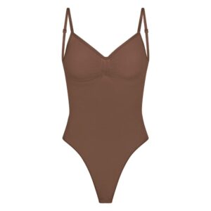 seamless sculpt low back thong bodysuit