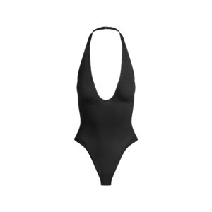 seamless sculpt deep plunge thong bodysuit