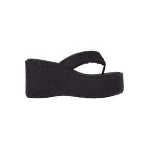 terry platform sandal