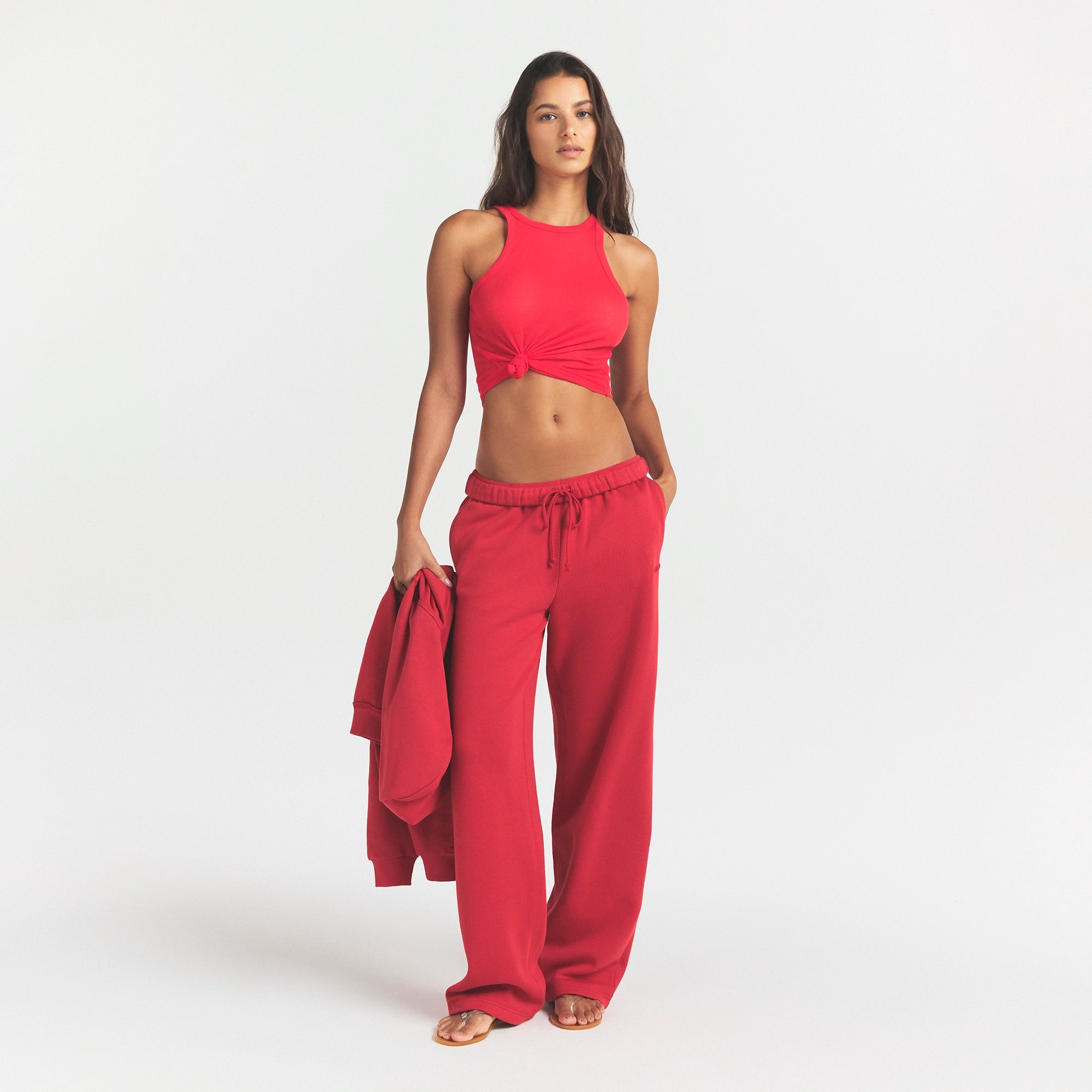 cotton fleece classic straight leg pant cotton fleece classic straight leg pant