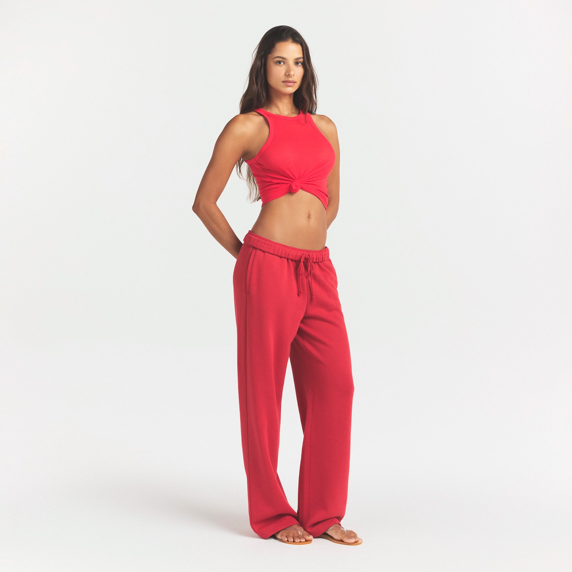 cotton fleece classic straight leg pant cotton fleece classic straight leg pant