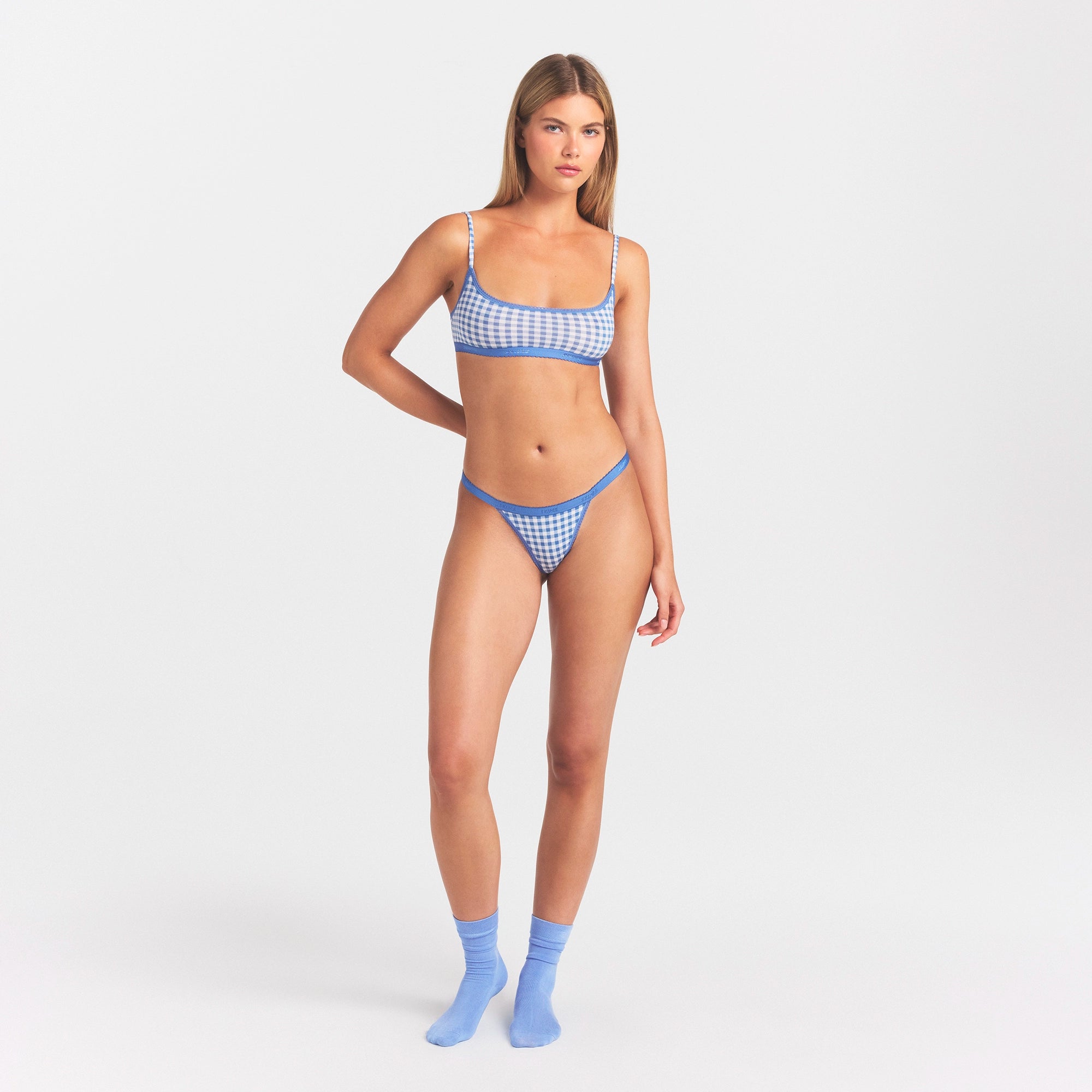 lightweight cotton logo picot thong lightweight cotton logo picot thong