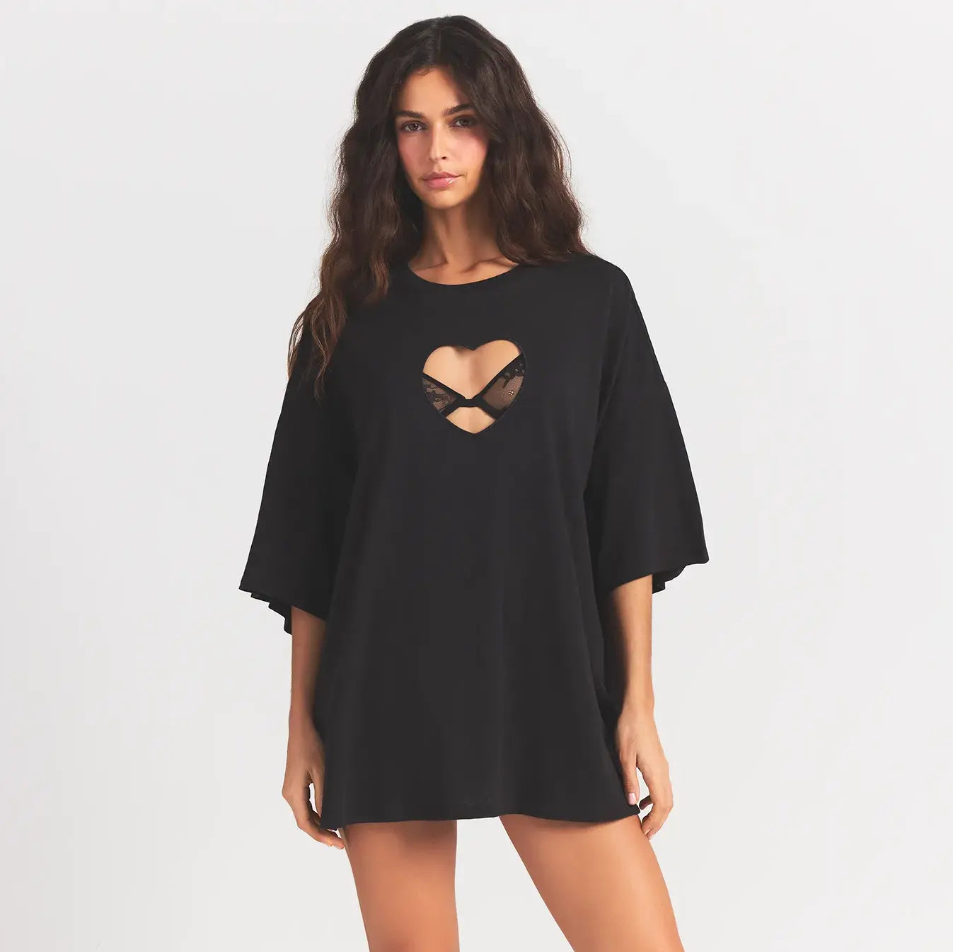 worn in jersey heart oversized t shirt worn in jersey heart oversized t shirt