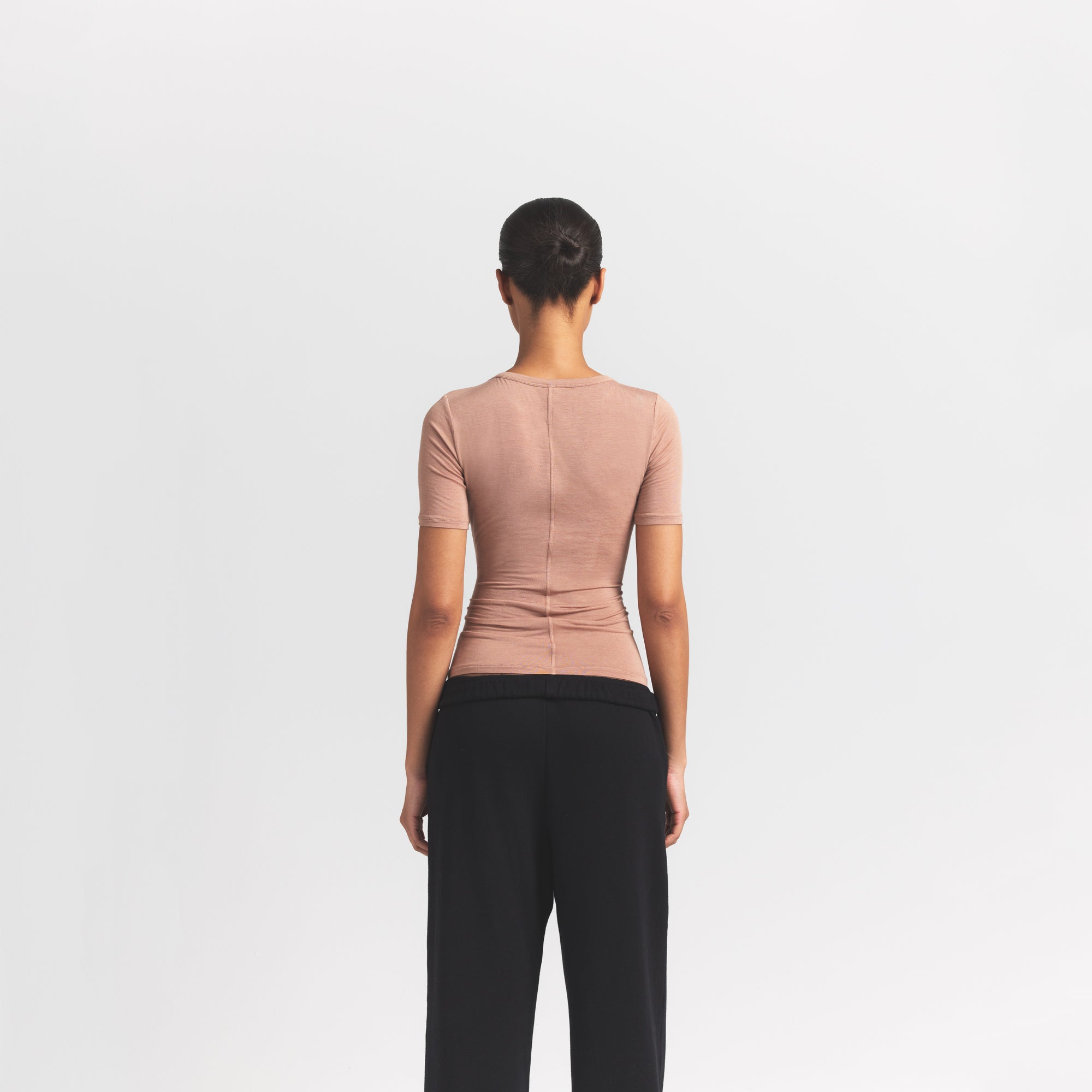 sheer modal long t shirt sheer modal long t shirt