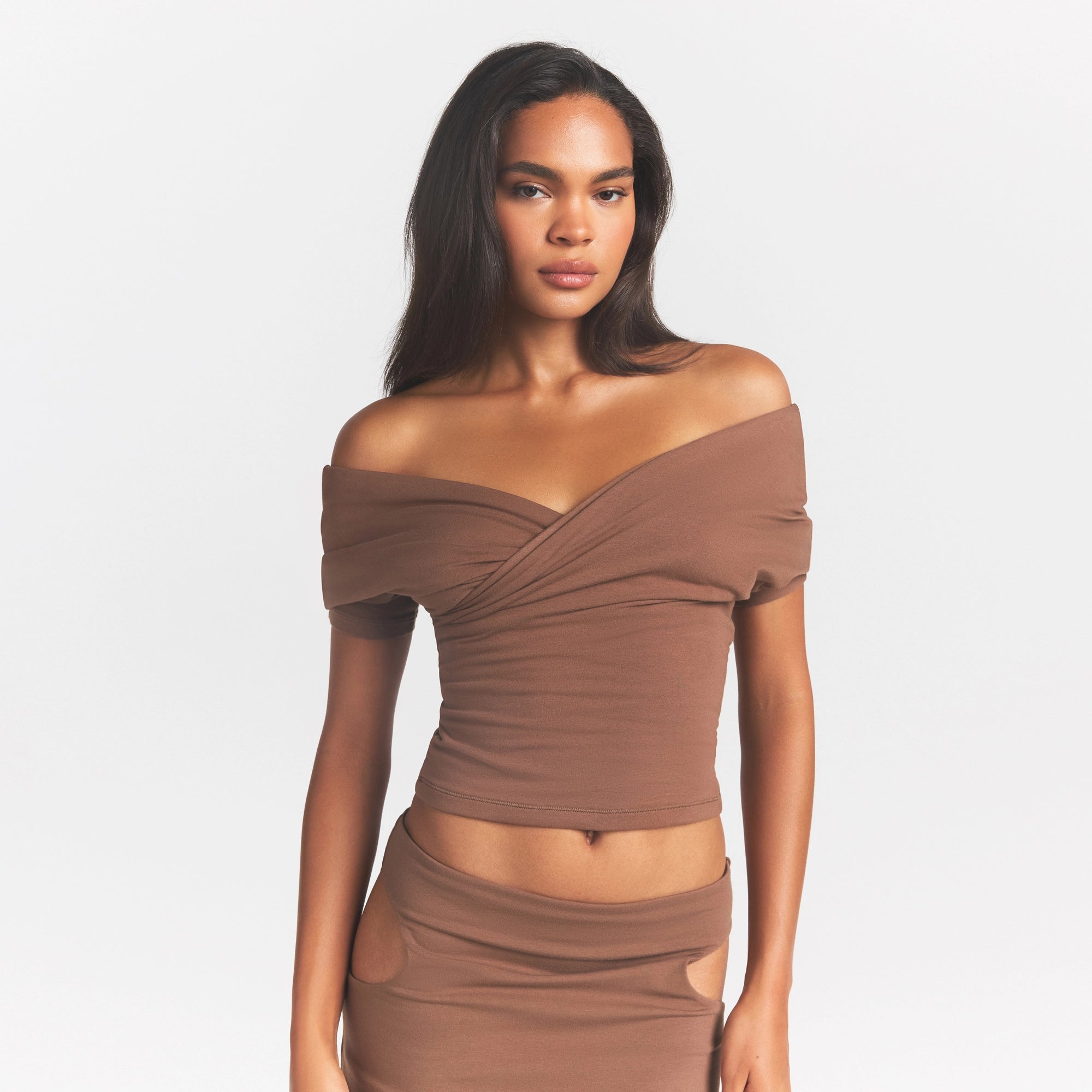 cotton jersey wrap top cotton jersey wrap top