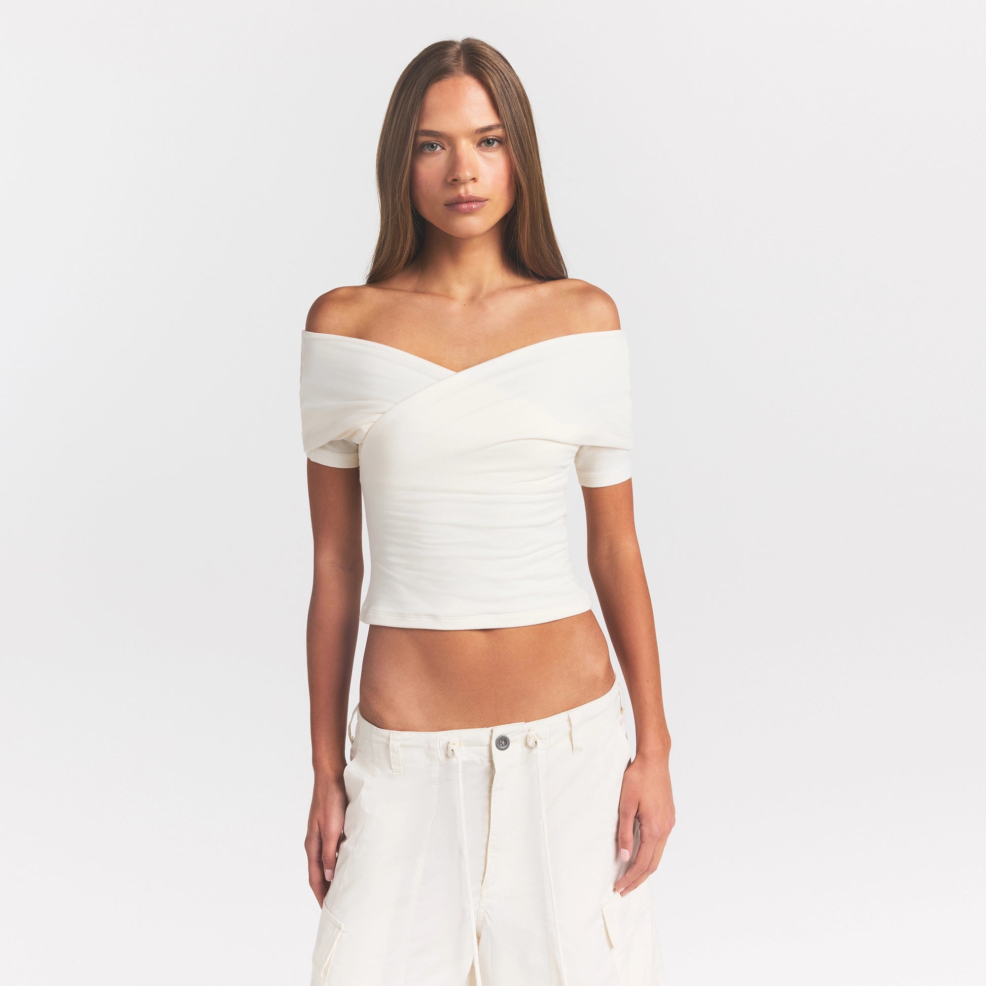 cotton jersey wrap top cotton jersey wrap top