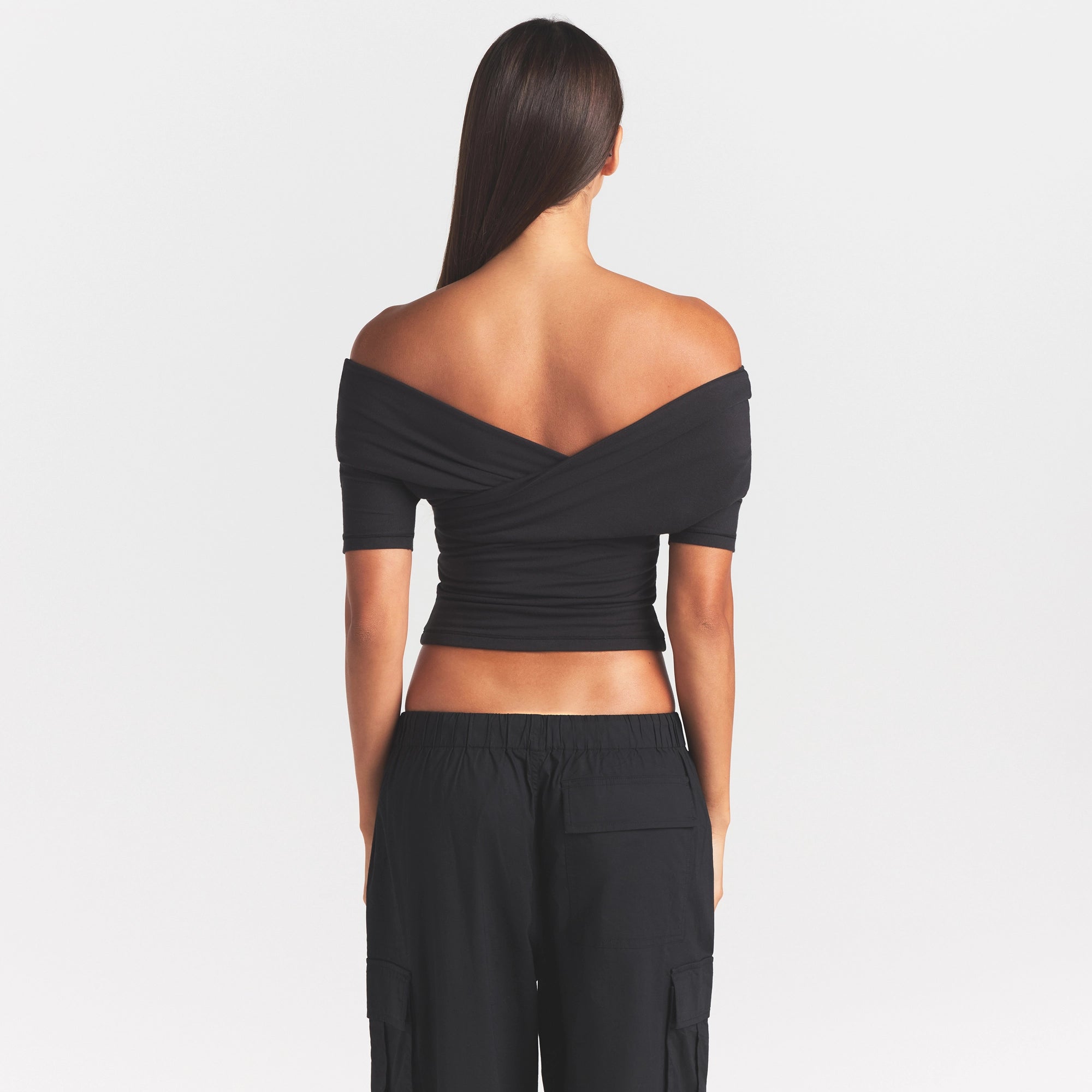 cotton jersey wrap top cotton jersey wrap top