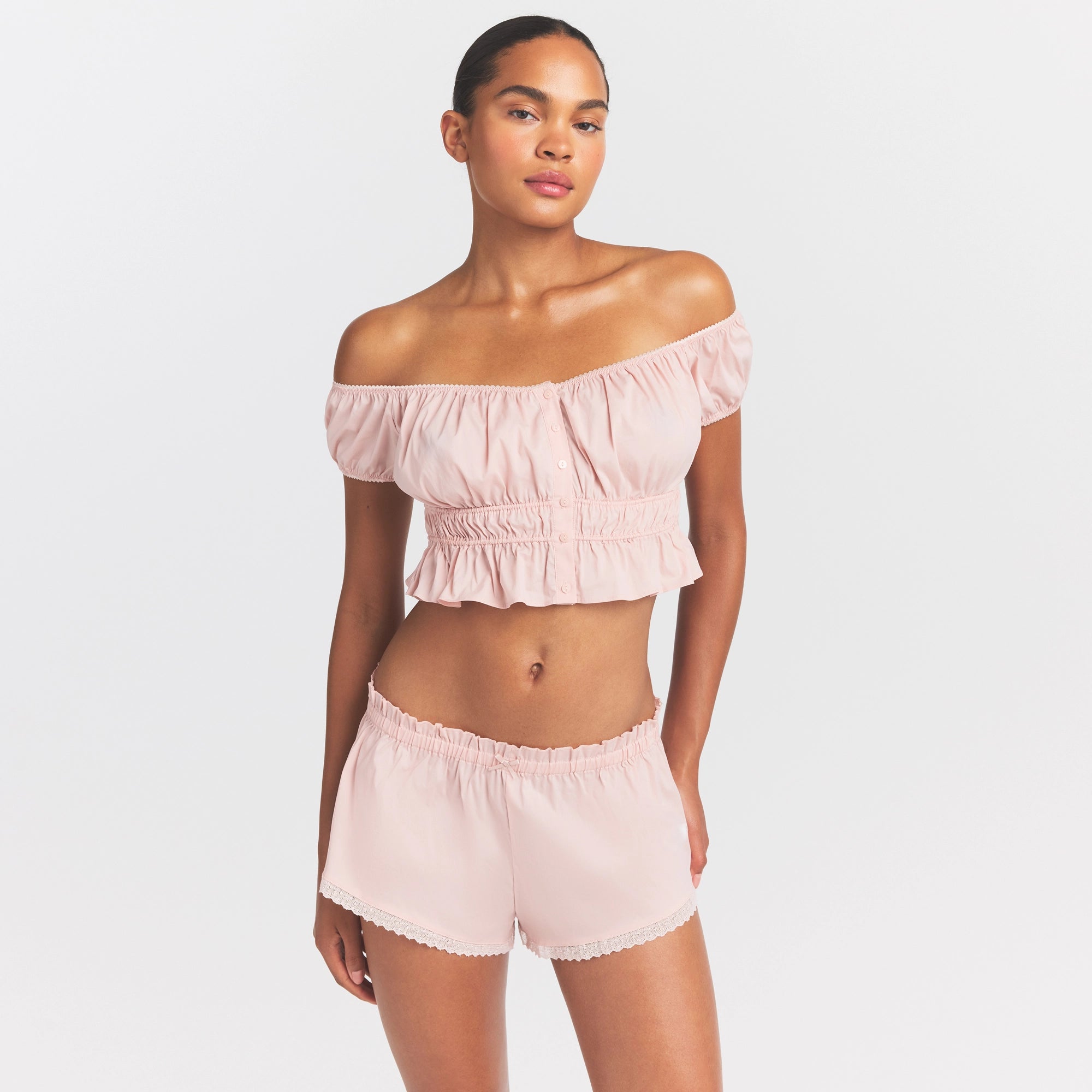 poplin apparel off the shoulder top poplin apparel off the shoulder top