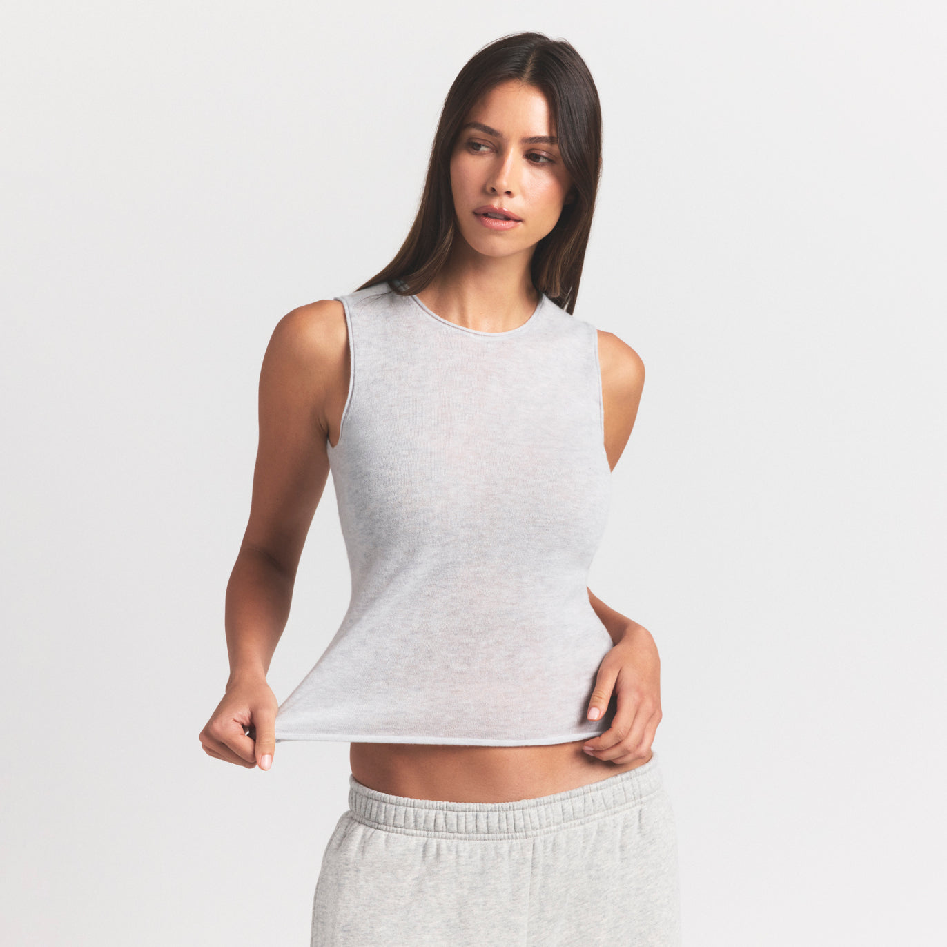 featherweight cashmere sleeveless top featherweight cashmere sleeveless top
