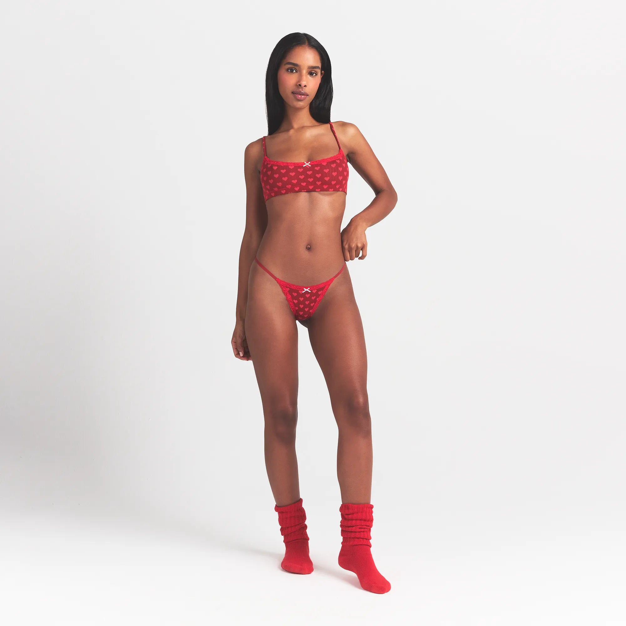 lightweight cotton pointelle lace string thong lightweight cotton pointelle lace string thong