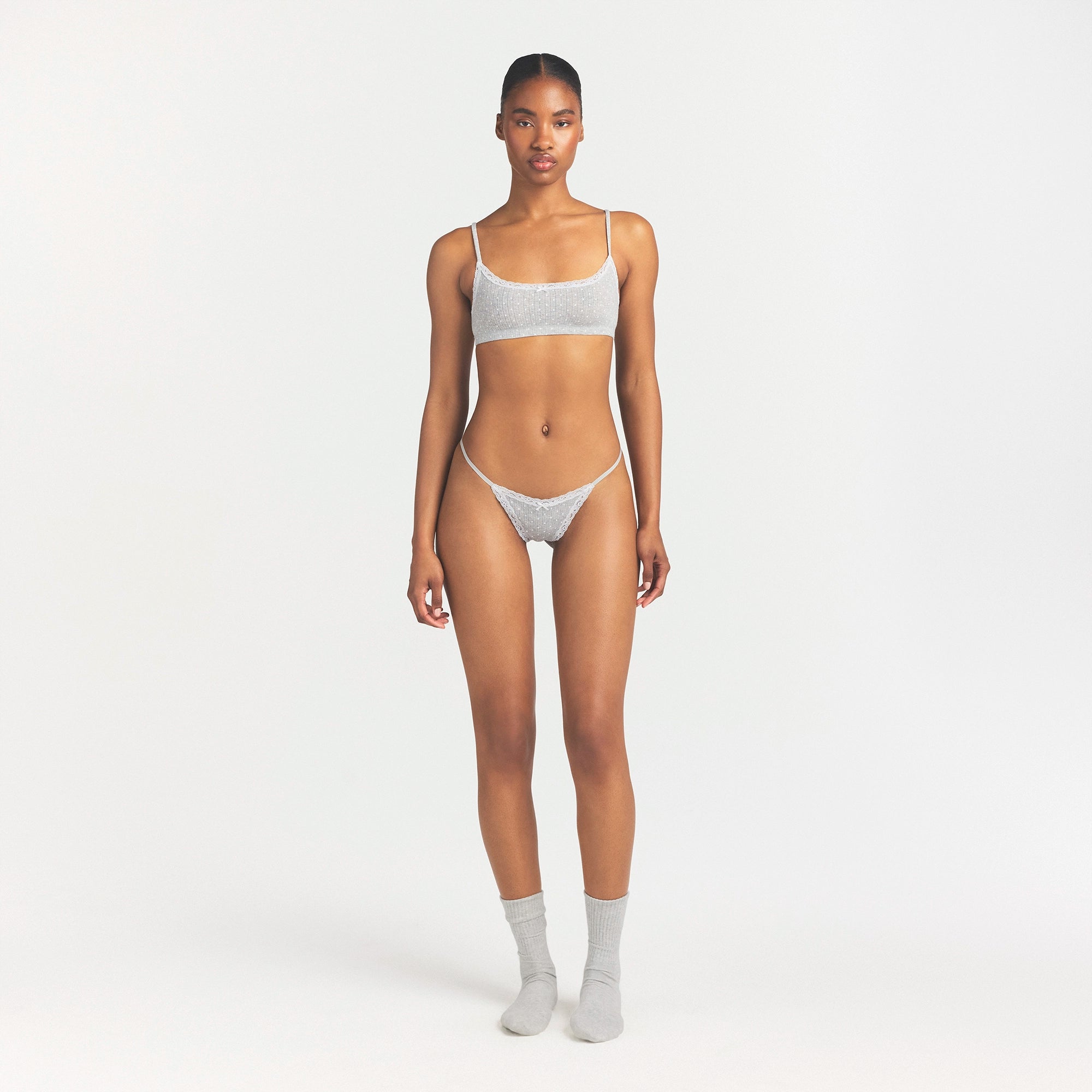 lightweight cotton pointelle lace string thong lightweight cotton pointelle lace string thong