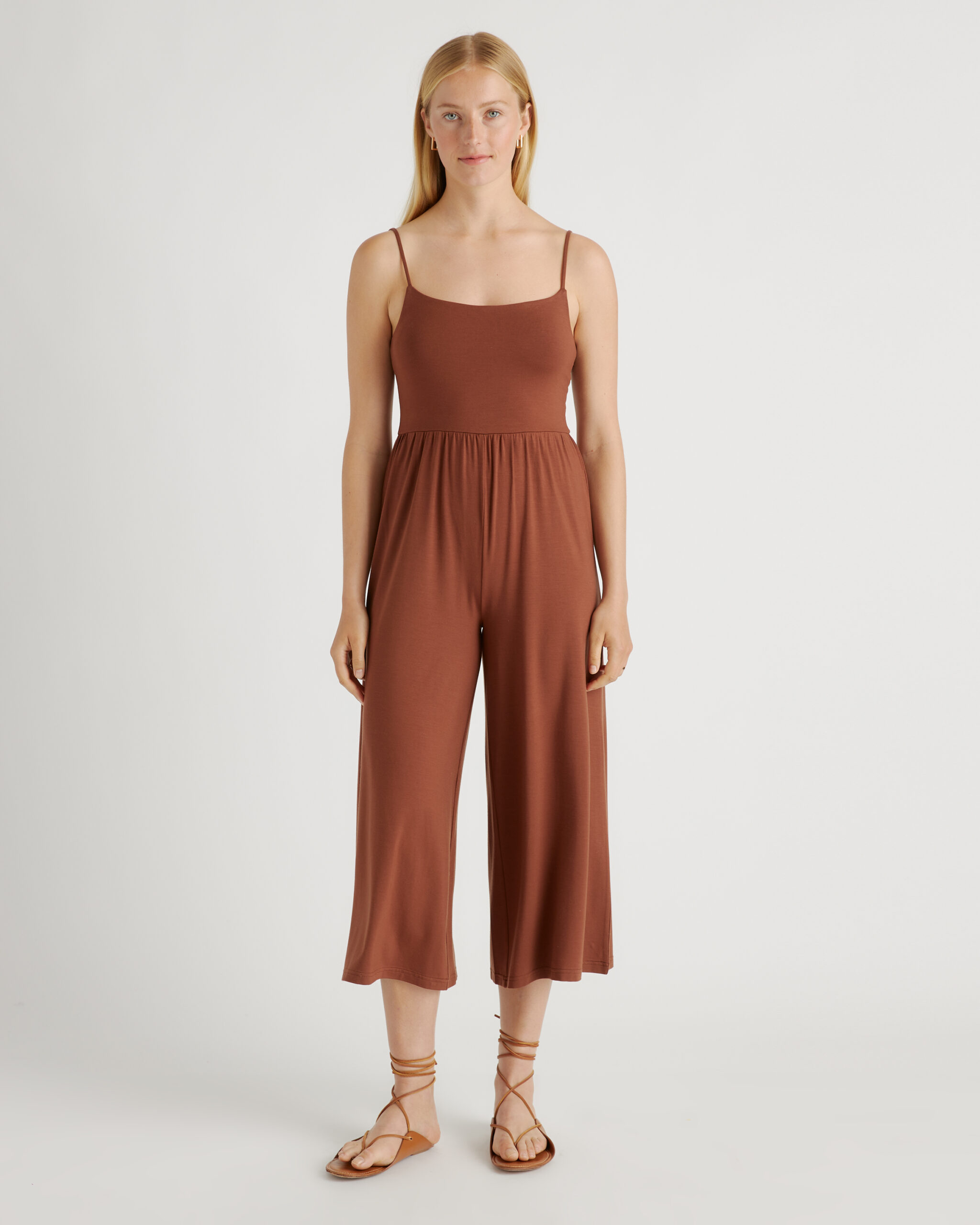 Широкий комбинезон из джерси tencel Широкий комбинезон из джерси tencel