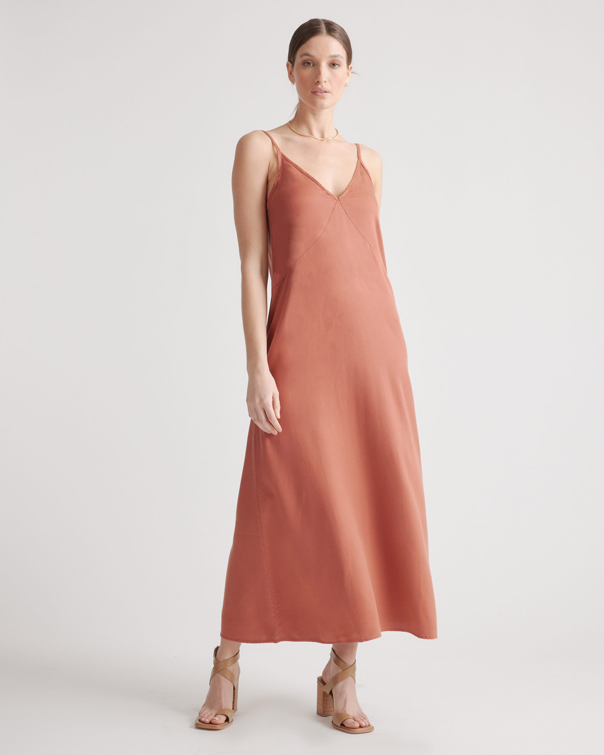 Платье комбинация макси из тенселя vintage wash Платье комбинация макси из тенселя vintage wash