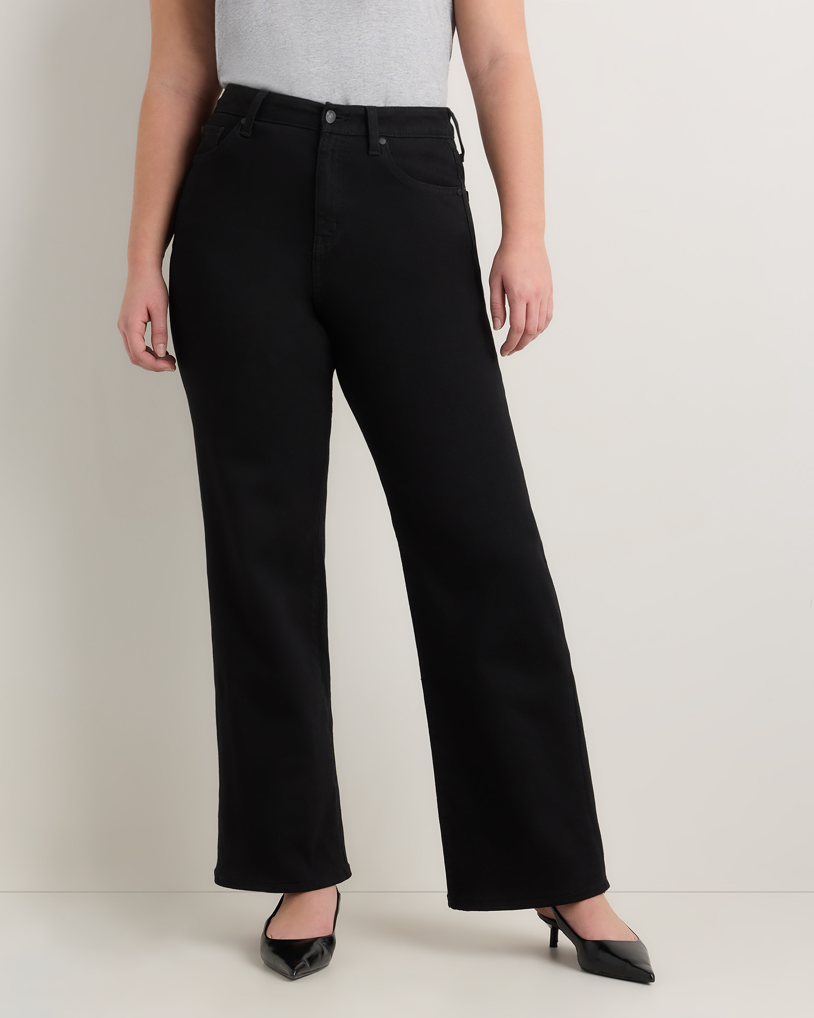 Широкие эластичные джинсы curvy bella Широкие эластичные джинсы curvy bella