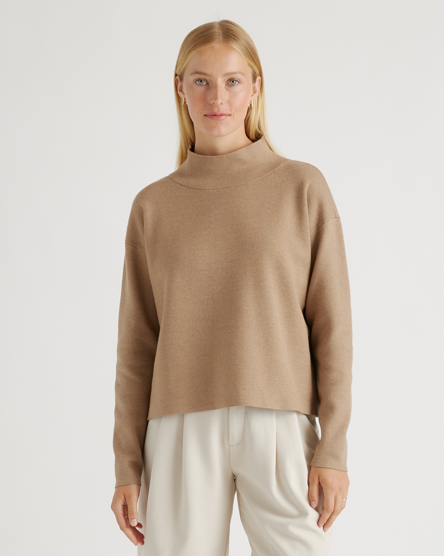 Пуловер eco knit milano stitch с воротником стойкой Пуловер eco knit milano stitch с воротником стойкой