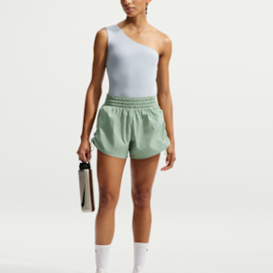 nike one Женские шорты dri fit с высокой талией и короткой подкладкой (5 дюймов)