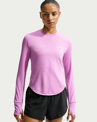nike swift Женская беговая футболка dri fit uv с длинными рукавами и круглым вырезом nike swift Женская беговая футболка dri fit uv с длинными рукавами и круглым вырезом