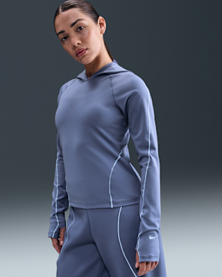 nike universa Женская узкая футболка с капюшоном и длинными рукавами dri fit nike universa Женская узкая футболка с капюшоном и длинными рукавами dri fit
