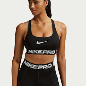 nike pro Женский спортивный бюстгальтер без подкладок с легкой поддержкой
