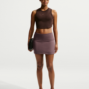 nike sportswear chill knit Женская юбка в рубчик со средней посадкой