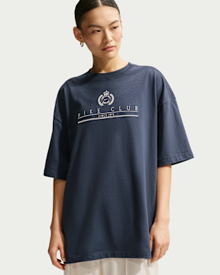 nike sportswear classic Женская футболка оверсайз с короткими рукавами nike sportswear classic Женская футболка оверсайз с короткими рукавами