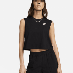 nike sportswear club Женский укороченный топ без рукавов