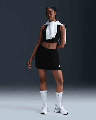 nike sportswear club fleece Женская юбка со средней посадкой nike sportswear club fleece Женская юбка со средней посадкой