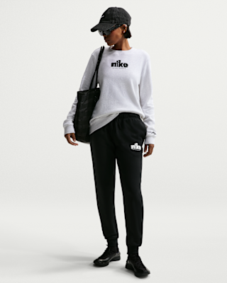 nike sportswear club fleece Женские брюки со средней посадкой и рисунком nike sportswear club fleece Женские брюки со средней посадкой и рисунком