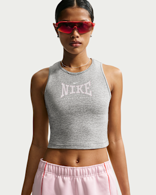 nike sportswear Женская облегающая укороченная майка nike sportswear Женская облегающая укороченная майка
