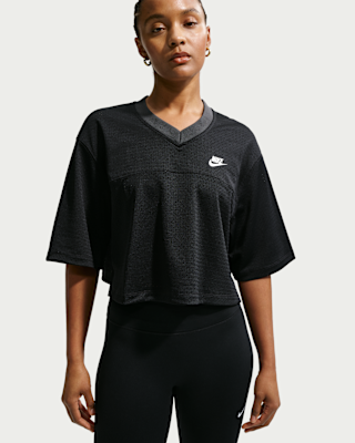 nike sportswear Женский укороченный сетчатый джерси оверсайз heritage nike sportswear Женский укороченный сетчатый джерси оверсайз heritage