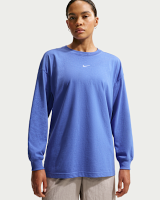 nike sportswear classic Женская футболка оверсайз с длинным рукавом nike sportswear classic Женская футболка оверсайз с длинным рукавом