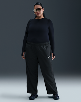 nike sportswear classic Женские брюки с открытой кромкой со средней посадкой (большие размеры) nike sportswear classic Женские брюки с открытой кромкой со средней посадкой (большие размеры)