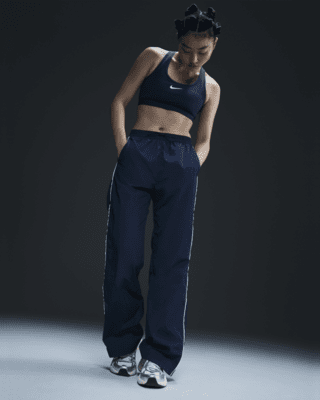 nike windrunner Женские тканые брюки с открытой кромкой и высокой талией nike windrunner Женские тканые брюки с открытой кромкой и высокой талией