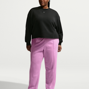 nike sportswear chill terry Женские брюки из френч терри со средней посадкой и открытым подолом (большие размеры)